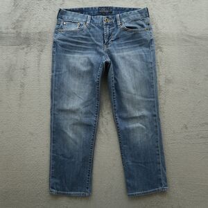 Lucky Brand Jeans Women's Size 6/28 Blue Mid-Rise Sweet Crop Denim 24" Inseam